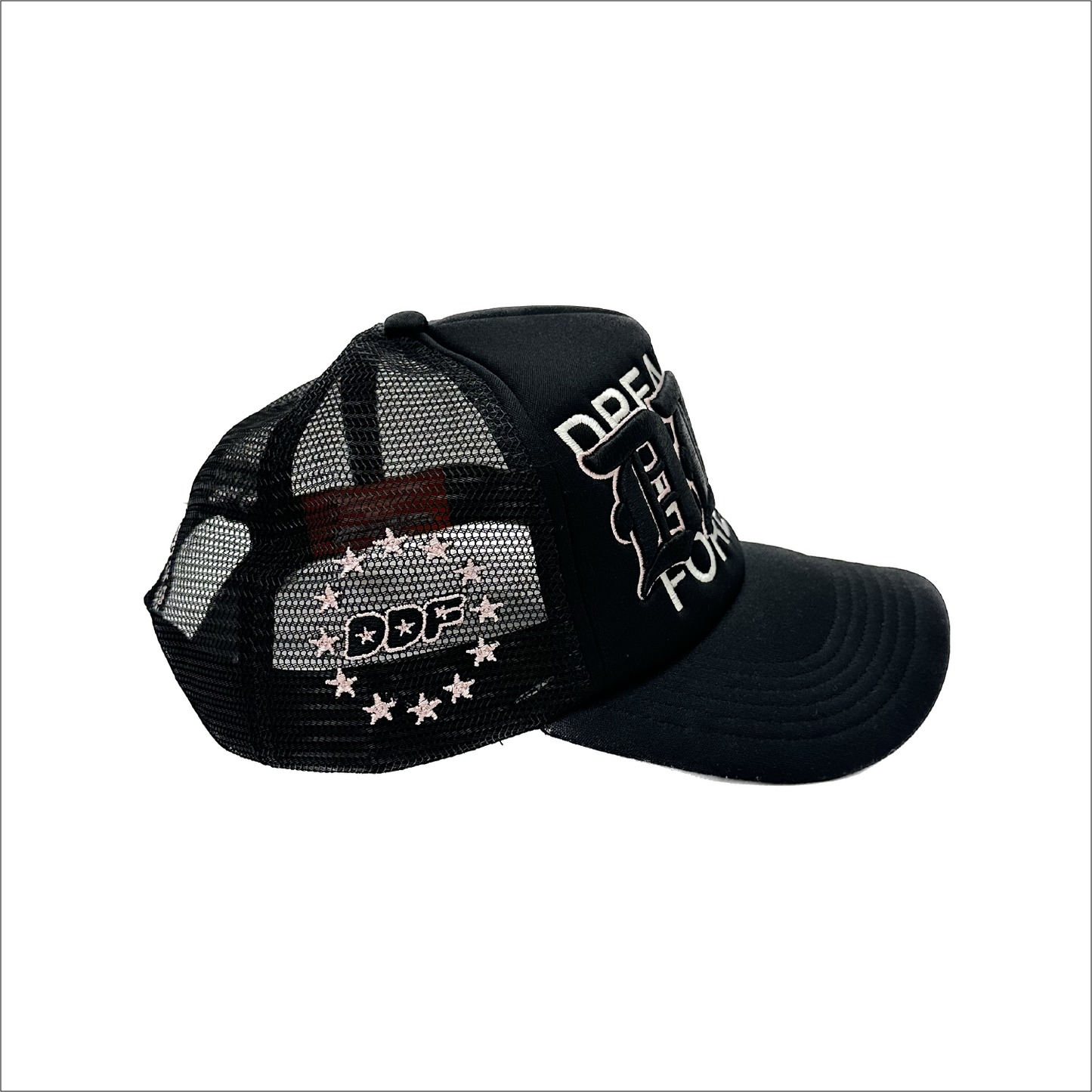 DDF Trucker Hat SS23 Black White Pink