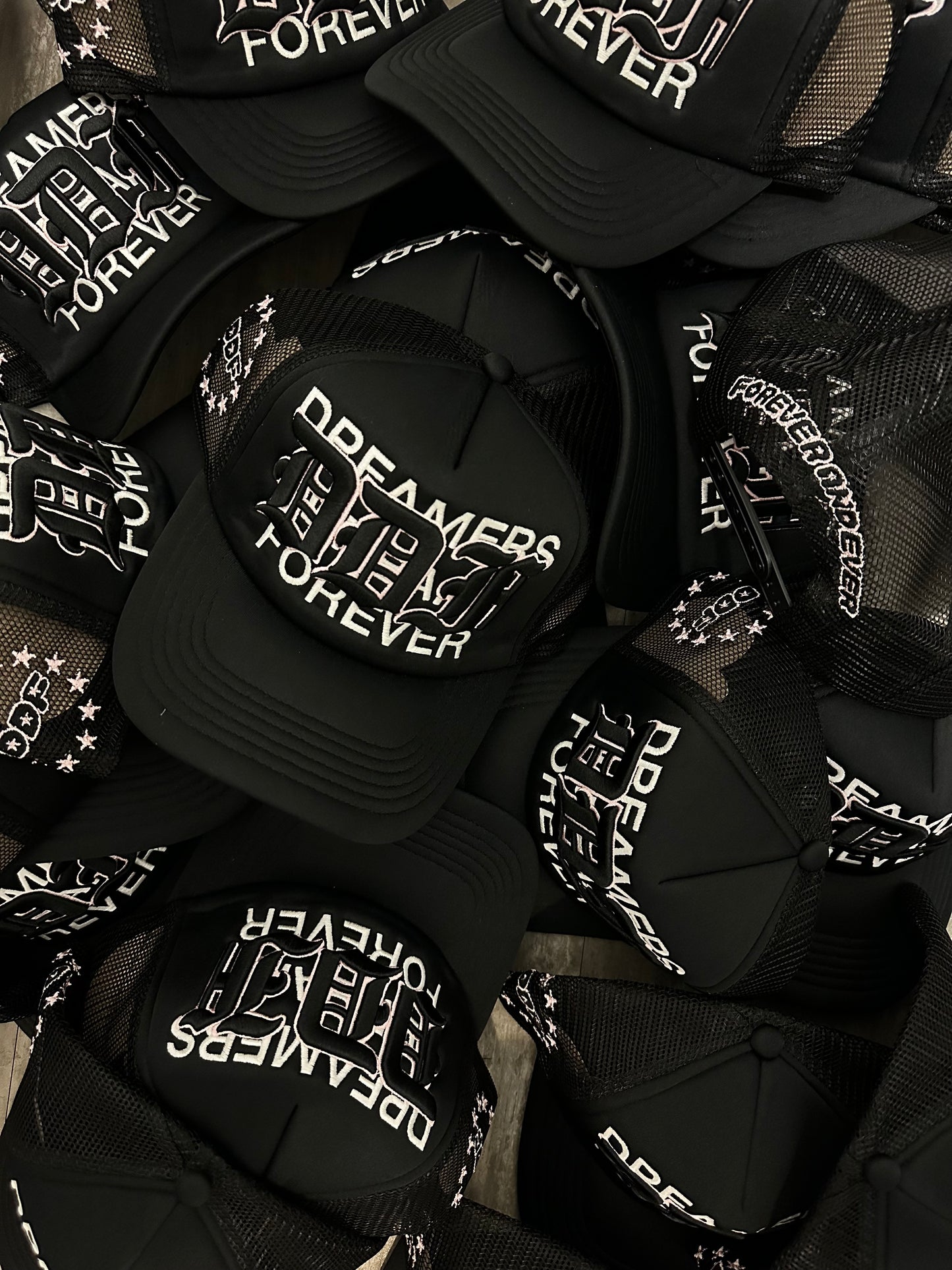 DDF Trucker Hat SS23 Black White Pink