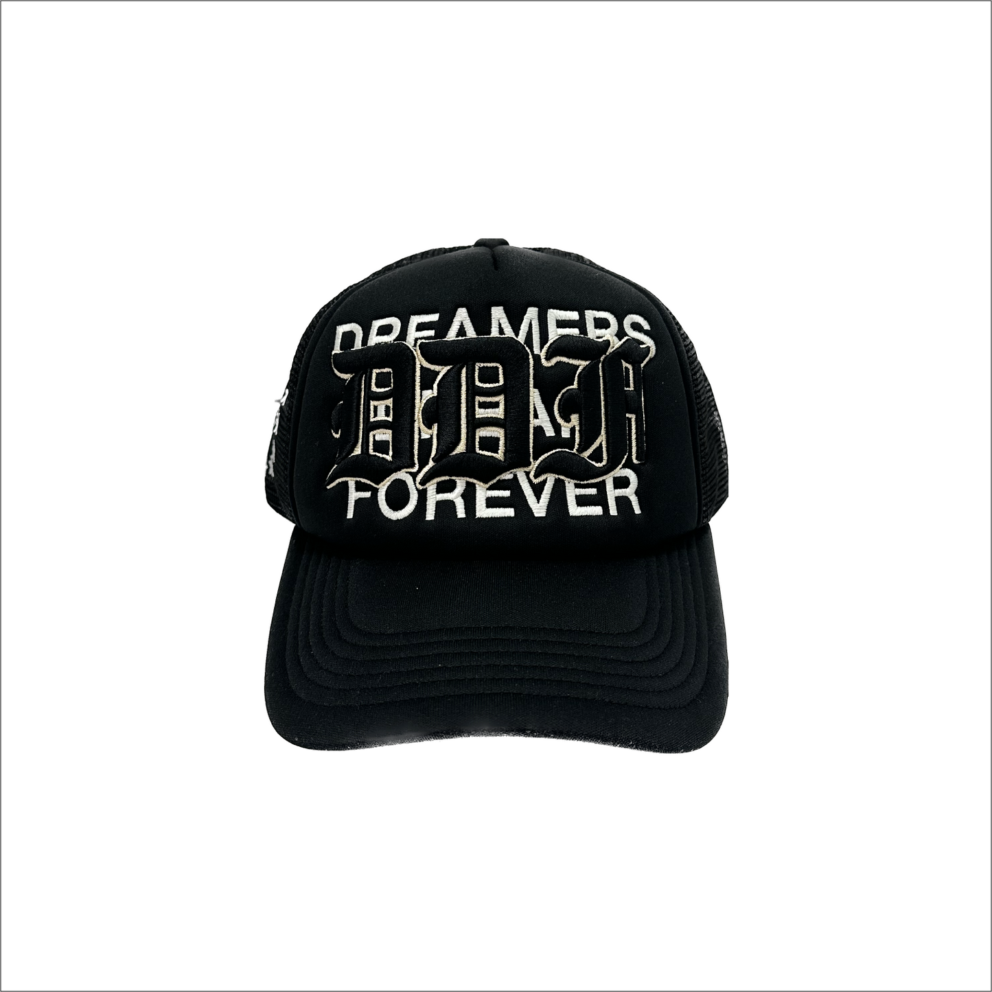 DDF Trucker Hat SS23 Black White Cream