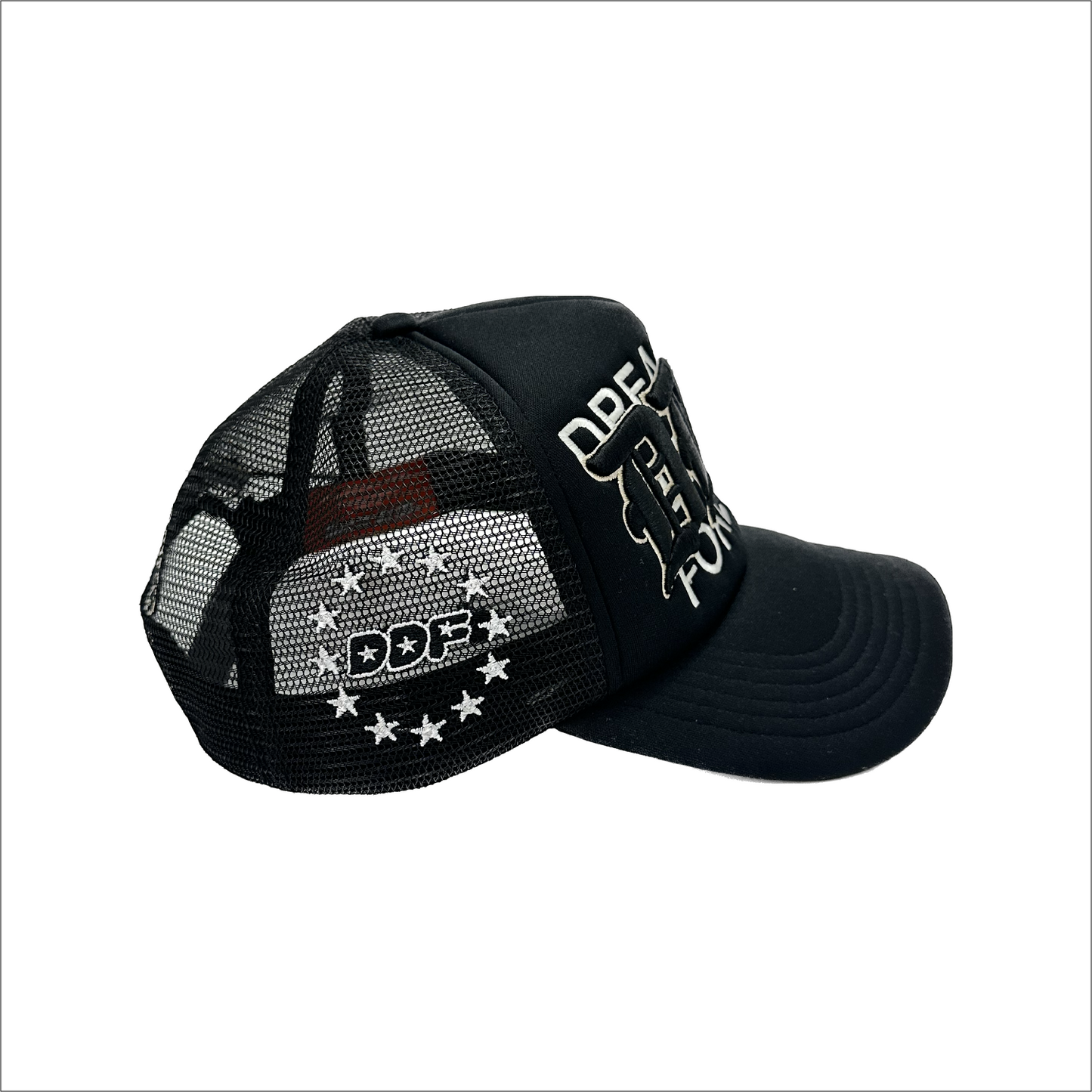 DDF Trucker Hat SS23 Black White Cream